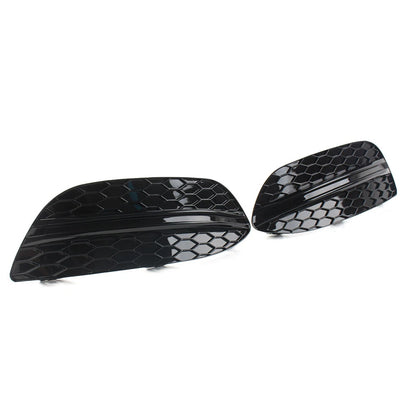 Fog Light Covers for Mercedes Benz C Class W205 C300 (2015-2018) Black