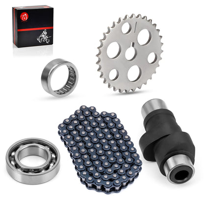 Camshaft Assembly w/ Bearings Chain Kit for Yamaha Warrior 350 YFM350X 1989-2004