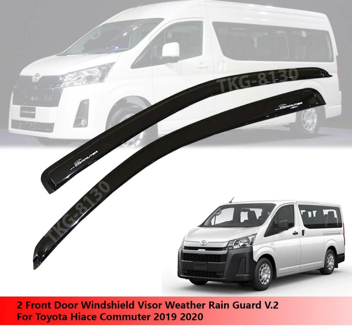 Windshield Air Guard Visor for Toyota Hiace Commuter (2019-2020)
