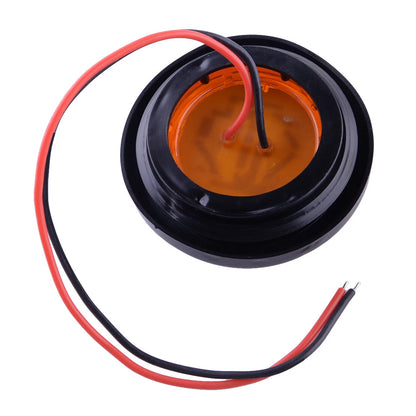 2" 12V LED Amber Round Side Marker Lights for Car Truck