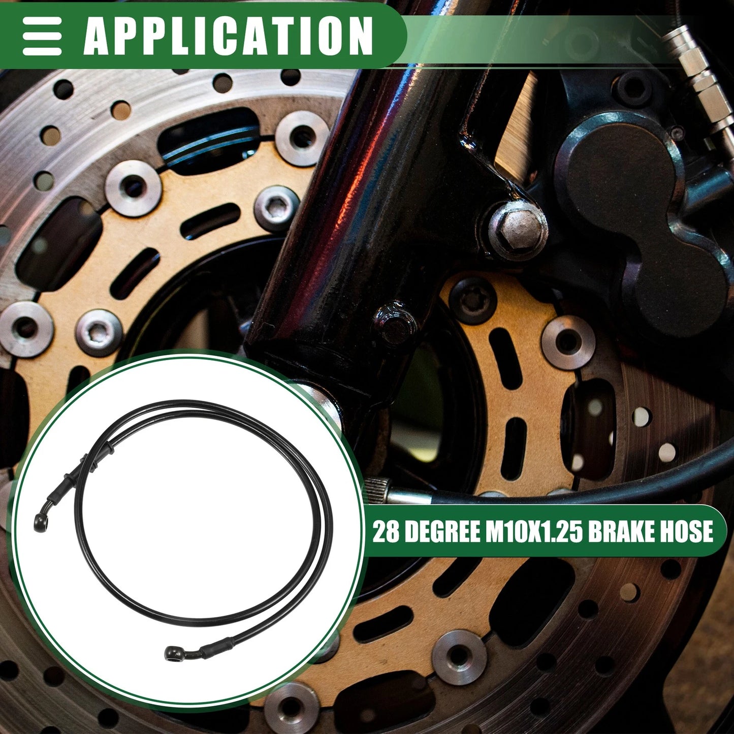 Brake Line / 120cm / Braided Hydraulic Brake Line for Motorcycle
