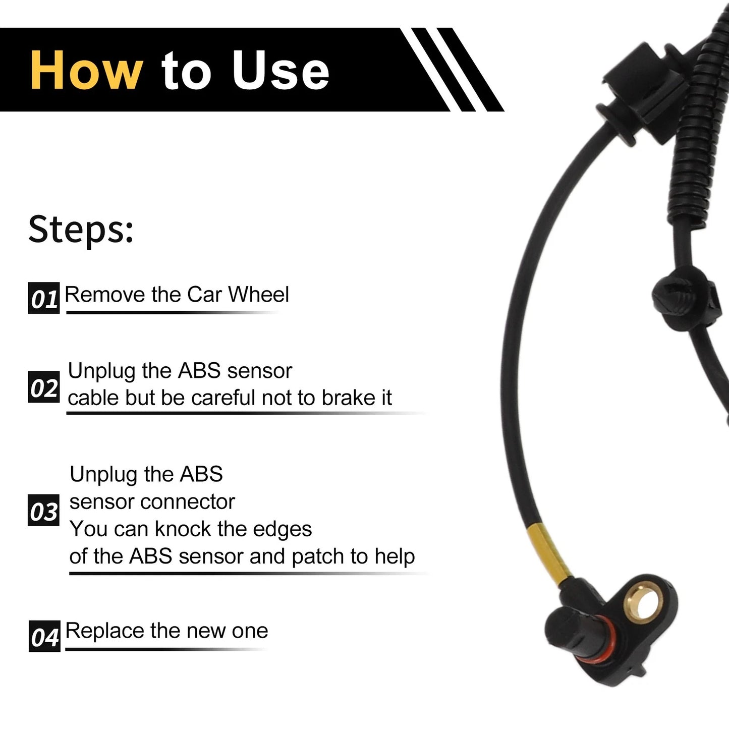 ABS Wheel Speed Sensor for Ford F-450 Super Duty (2011-2016)