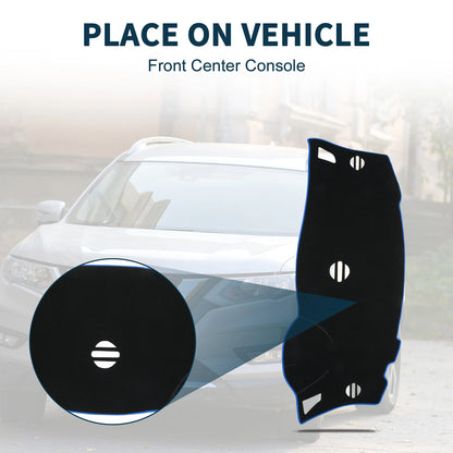 Dashboard Cover Mat for Nissan Elgrand E52 (2010-2024) Black Blue 1 Set