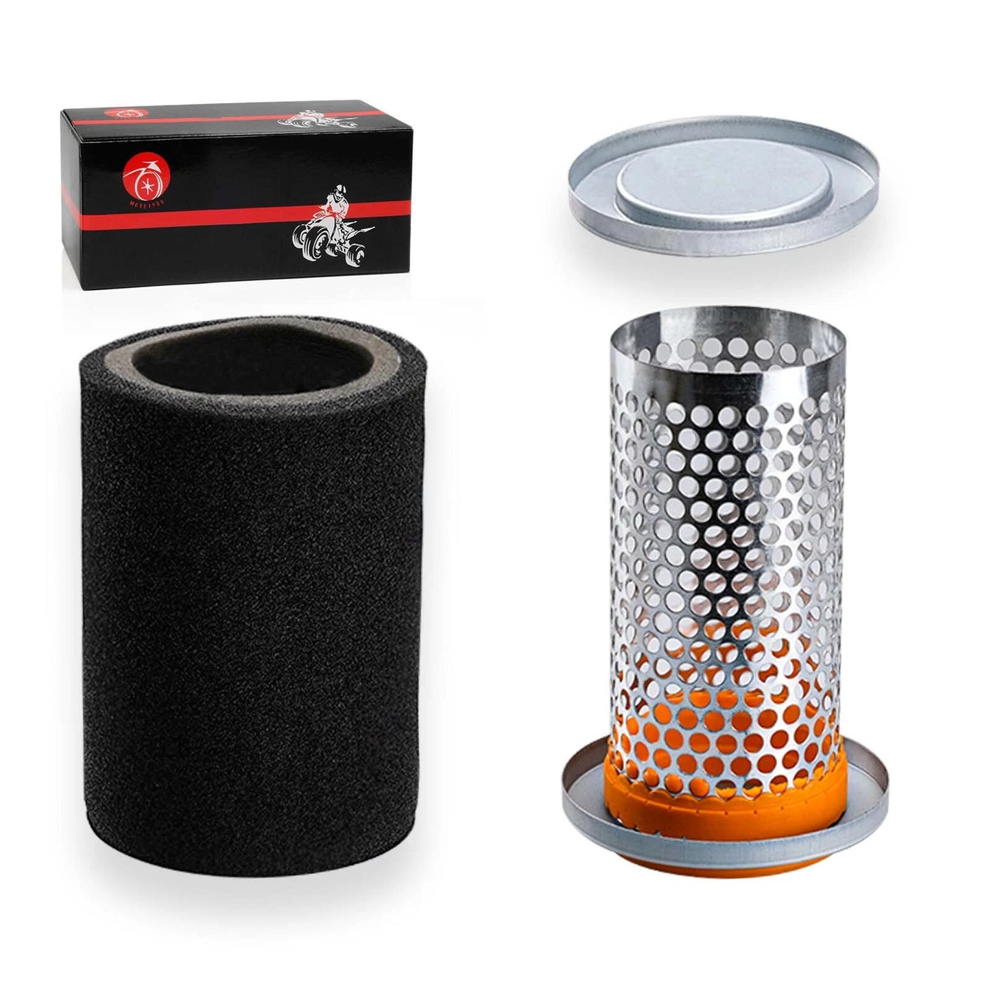 Air Filter & Guide Cage Cap for Yamaha Kodiak 400 450 (2002–2013)