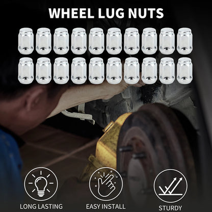 M14x1.5mm Wheel Lug Nuts 2 x 34mm for Ford, Land Rover, Opel