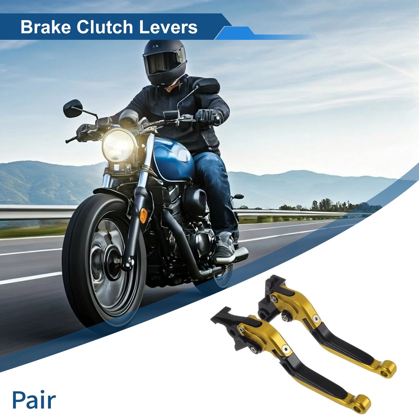 Brake Clutch Levers / Adjustable Short/Long / for Kawasaki Vulcan S 650 (2015–2023)