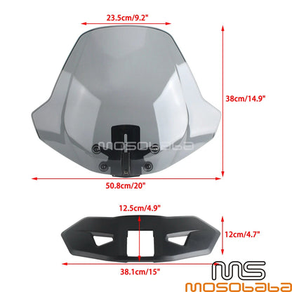 Gray Windshield Deflector for Can-Am Ryker Sport 900 ACE (2022-2023)