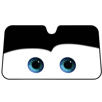 Cute Eye Folding Sun Shade Windshield Cover for Car (Universal Fit)