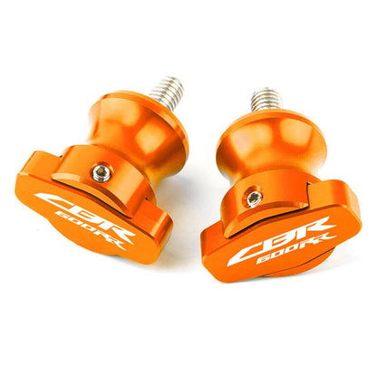 2 x Swingarm Sliders Spools for Honda CBR600RR (2003-2017) - Orange