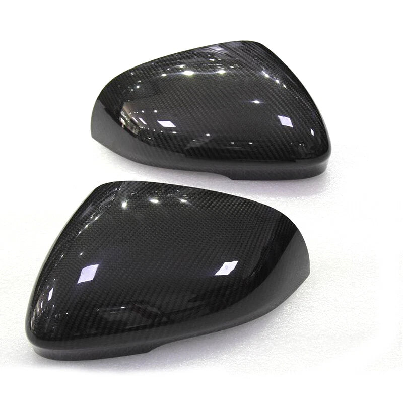 Real Carbon Fiber Replace Mirror Shell Caps Cover For Jaguar XFR 2010
