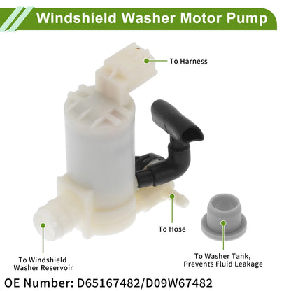 Windshield Washer Pump with Grommet for Infiniti EX35 (2008 - 2012)