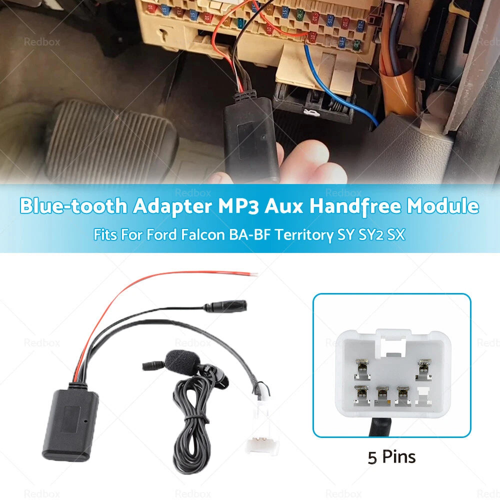 Bluetooth Adapter Aux Handsfree Module for Ford Falcon, Territory (2002-2016)