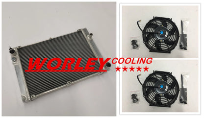 Radiator & Fans for Porsche 944 2.5L Turbo, S2 3.0L NA (1985-1991)