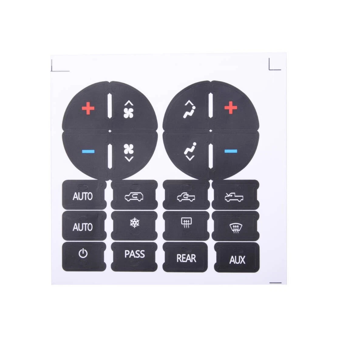 A/C & Radio Dash Button Repair Cover for Chevy GMC Sierra Yukon (2007-2014)