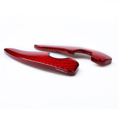 2 x Carbon Fiber Red Shift Paddle Extensions for Toyota GT86 (2012-2020)