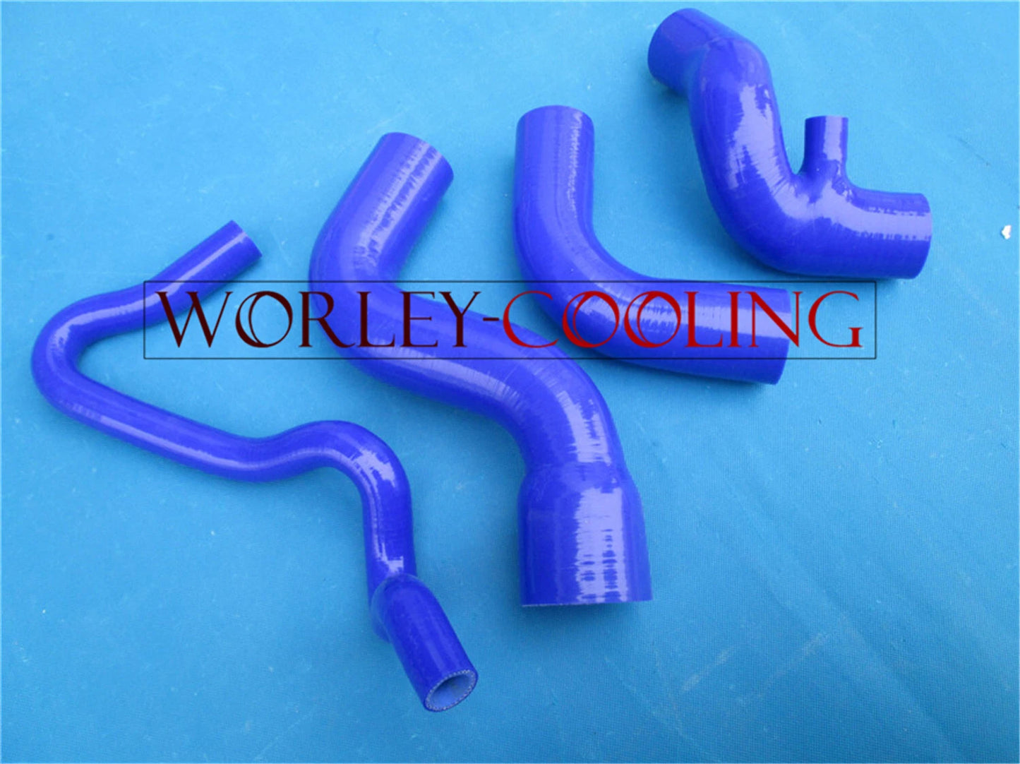 Turbo Hose Kit for Audi A4 1.8T B5 (1995-1997) - QLD Blue Silicone 2 x