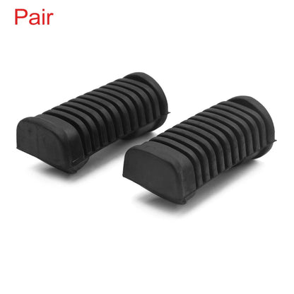 Pair Black Rubber Nonslip Motorcycle Left Right Brake Footrest Pedal for CG125
