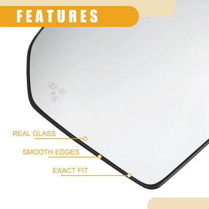 Rear View Mirror Glass for Ford F-150 (2015-2023) - 1 Pair
