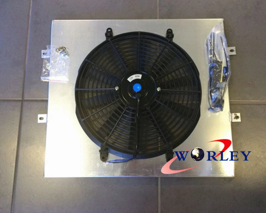 3 Core Aluminum Radiator Blue Hose Shroud Fan for HILUX LN106 LN111 (1984-1997)