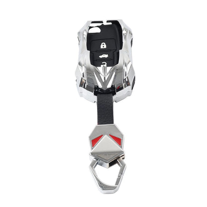 Silver 3-Button Key Remote Cover Case for VW Gran Lavida (2013-2017)