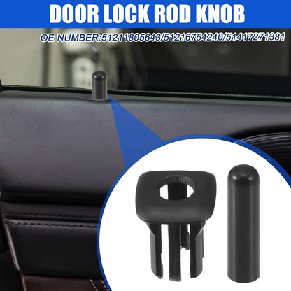 Door Lock Rod Knob & Locking Button Cover for BMW 328i (2007-2013)
