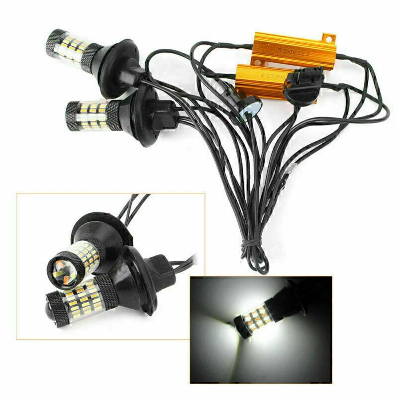 3156 Dual Color Switchback Turn Signal Light Bulbs for Car