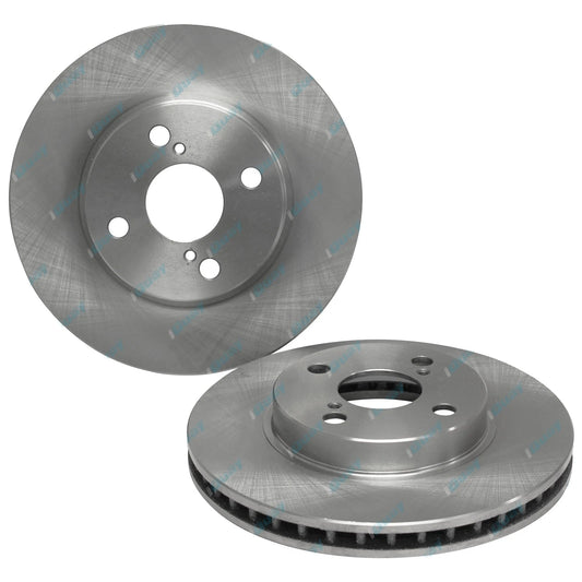 2 x Front Disc Brake Rotors for Toyota Corolla 1.8L (2001-2007)