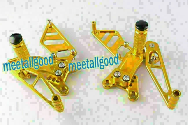 Adjustable Race Footpegs for Honda 929 954 Rearsets - Gold (2000-2003)