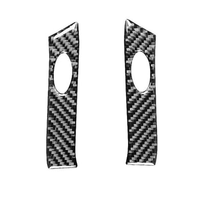 Carbon Fiber Steering Wheel Button Cover Trim for Mini Cooper 2002-2004