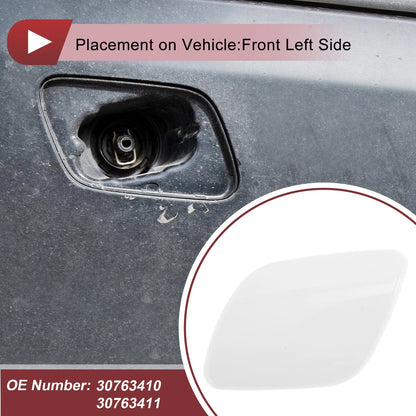 Front Left Bumper Trim Nozzle Cover for Volvo XC60 (2009-2013) White