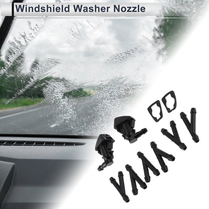 Windshield Washer Nozzle w/ 6-Pc Y Hose Connector for Jeep