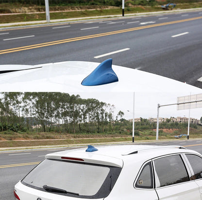 Shark Fin Antenna Cover for Blue Car - Votex Stereo Signal Radio ()
