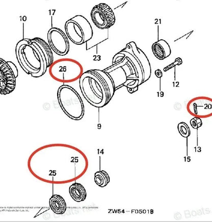 Lower Unit Oil Seal for Honda BF115A/BF130A (2001-2006)