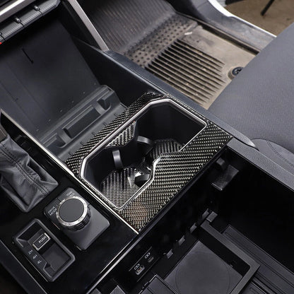 Carbon Fiber Drink Cup Holder Panel for Toyota Tundra (2022-2023)