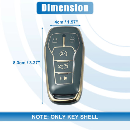 TPU Remote Key Fob Case Cover for Ford Fusion F150 (2013-2020) - Blue