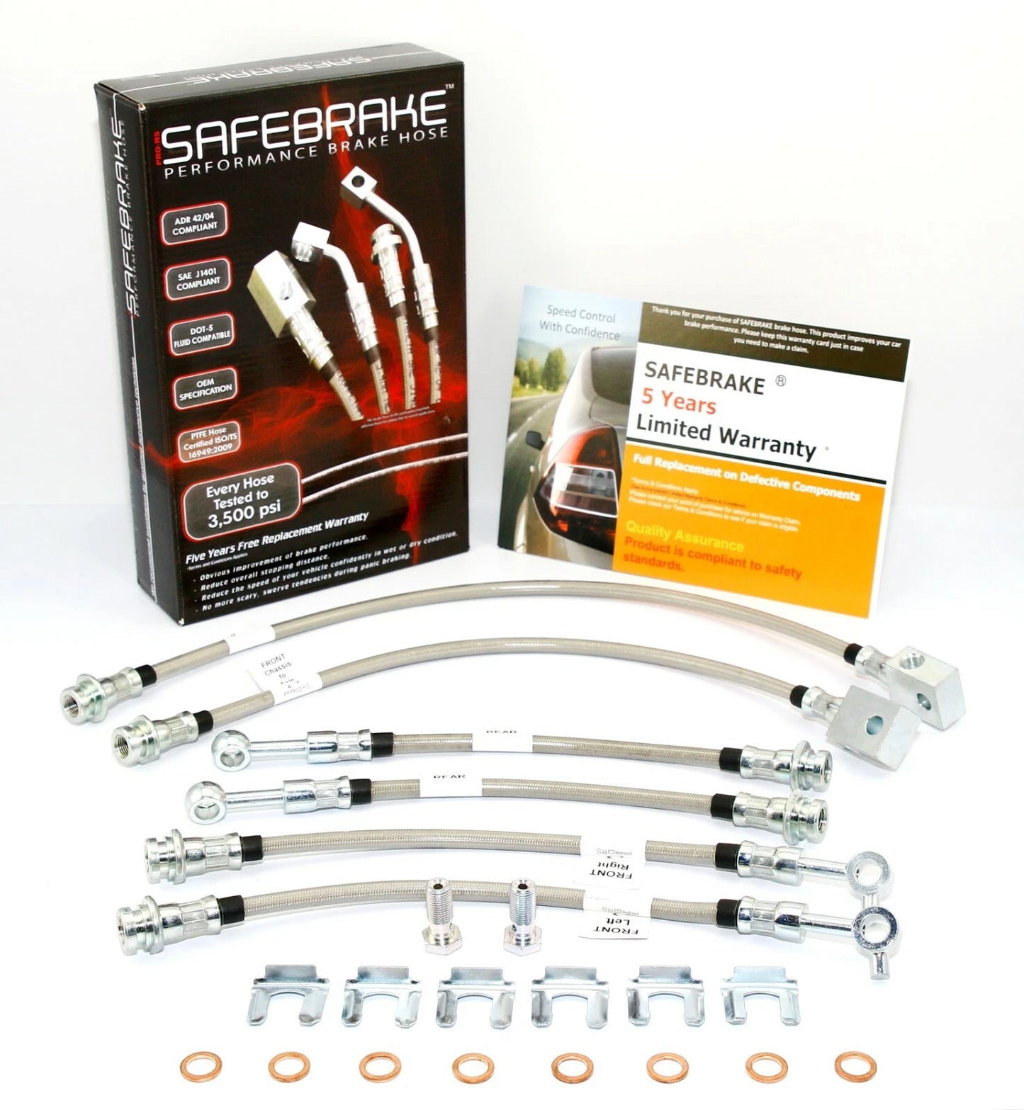 Brake Line Kit for Nissan Patrol Y60 GQ Rear Discs Standard Height (1988-1997)