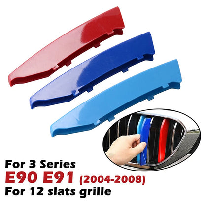 M-Color Strip Front Kidney Grille Insert Trim for BMW 3 Series E90 E91 (2006-2011)