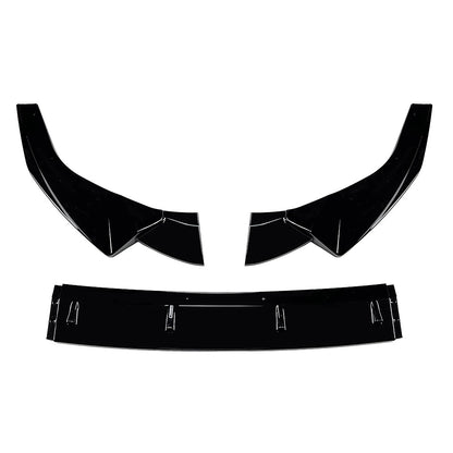 Gloss Black Front Bumper Spoiler Lip for Audi A5 Sline S5 (2021-2024)