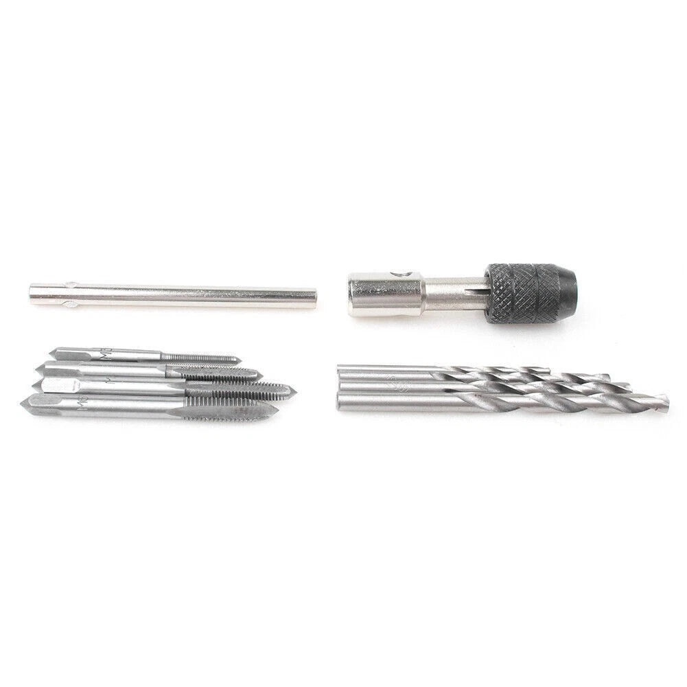 M3-M6 Metric Tap Reamer T-Handle Wrench & Twist Drill Bit Kit for Make & Model