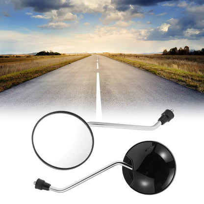 M8 Rear View Mirrors Handlebar Mirrors Silver Tone Black Iron for M8