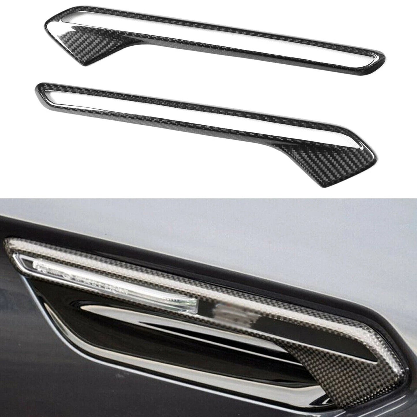Carbon Fiber Side Fender Vent Trim for BMW M6 F12 F13 (2013-UP)