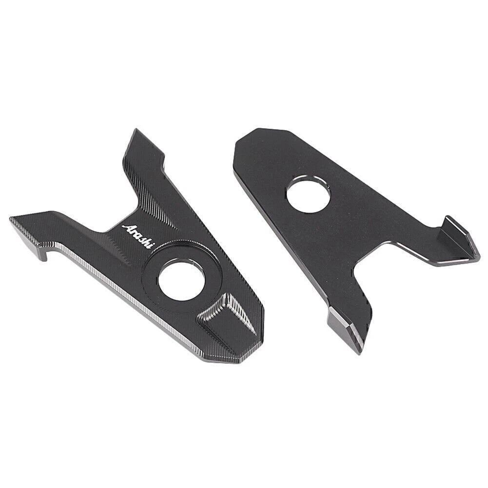 Black Rear Axle Spindle Chain Adjuster Blocks for Kawasaki Z800 (2013-2016)