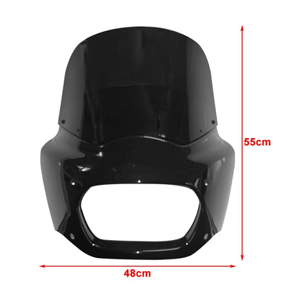 11" Orange Front Fairing Windshield for Harley Softail Fat Bob (2018-2019)