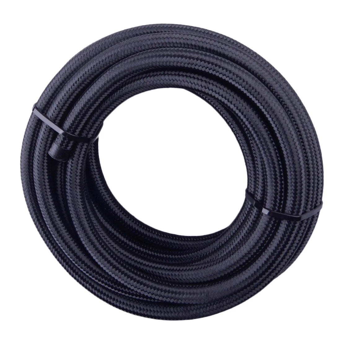 6M Black AN4 Braided Oil Fuel Line Hose for Various Makes & Models