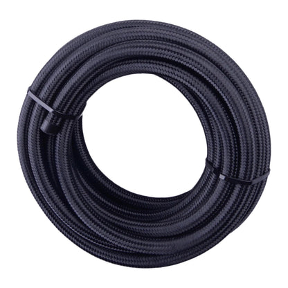 6M Black AN4 Braided Oil Fuel Line Hose for Various Makes & Models