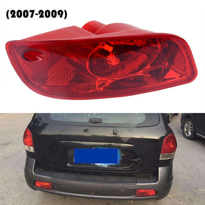 Left Side Rear Bumper Reflector Light Red Lens for Hyundai Santa Fe (2007-2009)