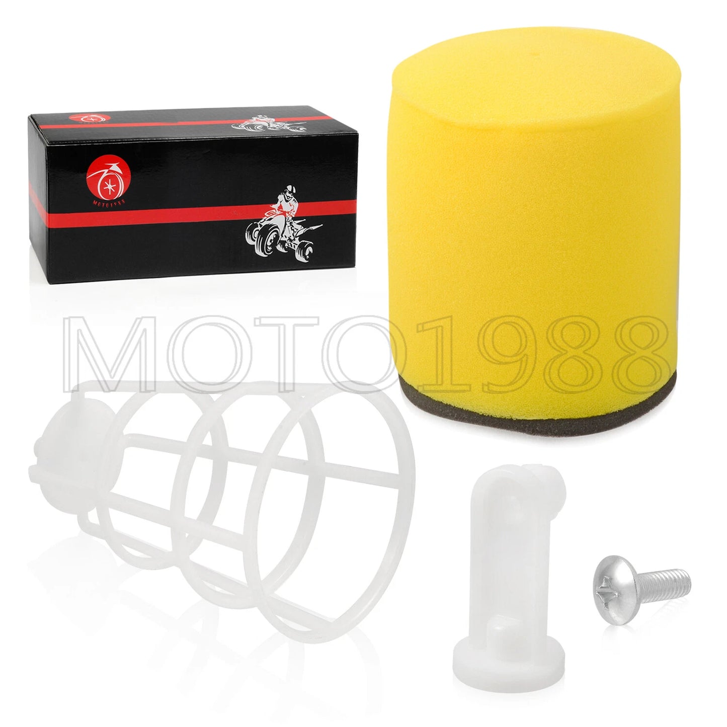 Air Filter and Filter Cage Holder & Stopper for Kawasaki KFX400 (2003-2006)