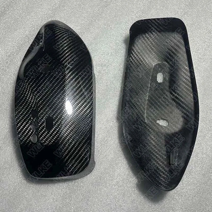 Dry Carbon Fiber Seat Control Panel Cover Trim for Maserati GranTurismo 2008-19
