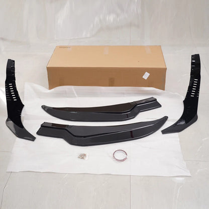 Gloss Black Front Lip Splitter & Side Winglets for 2014-2019 Corvette C7 Z06