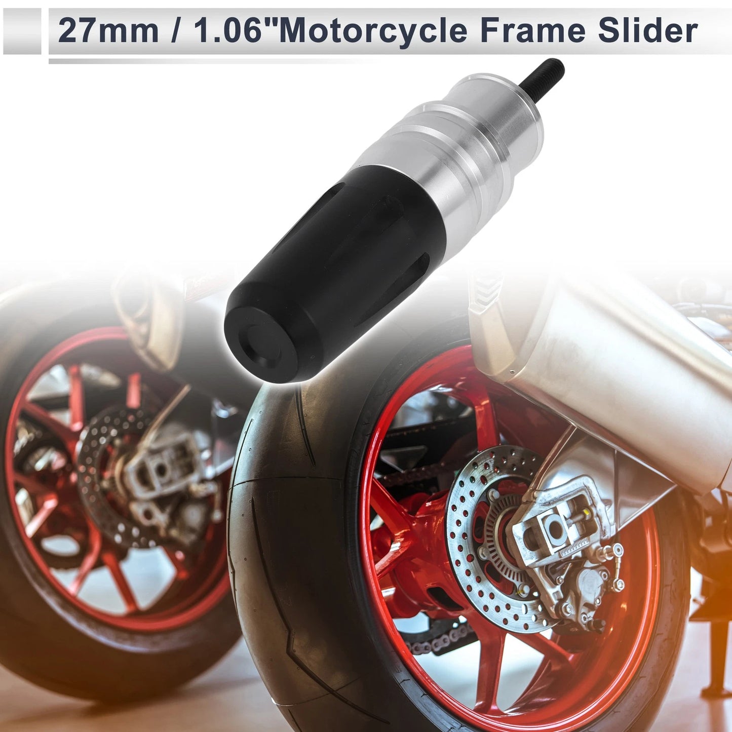 16mm Aluminum Alloy Motorcycle Slider Frame Bolt Nut 1 Set for Make Model